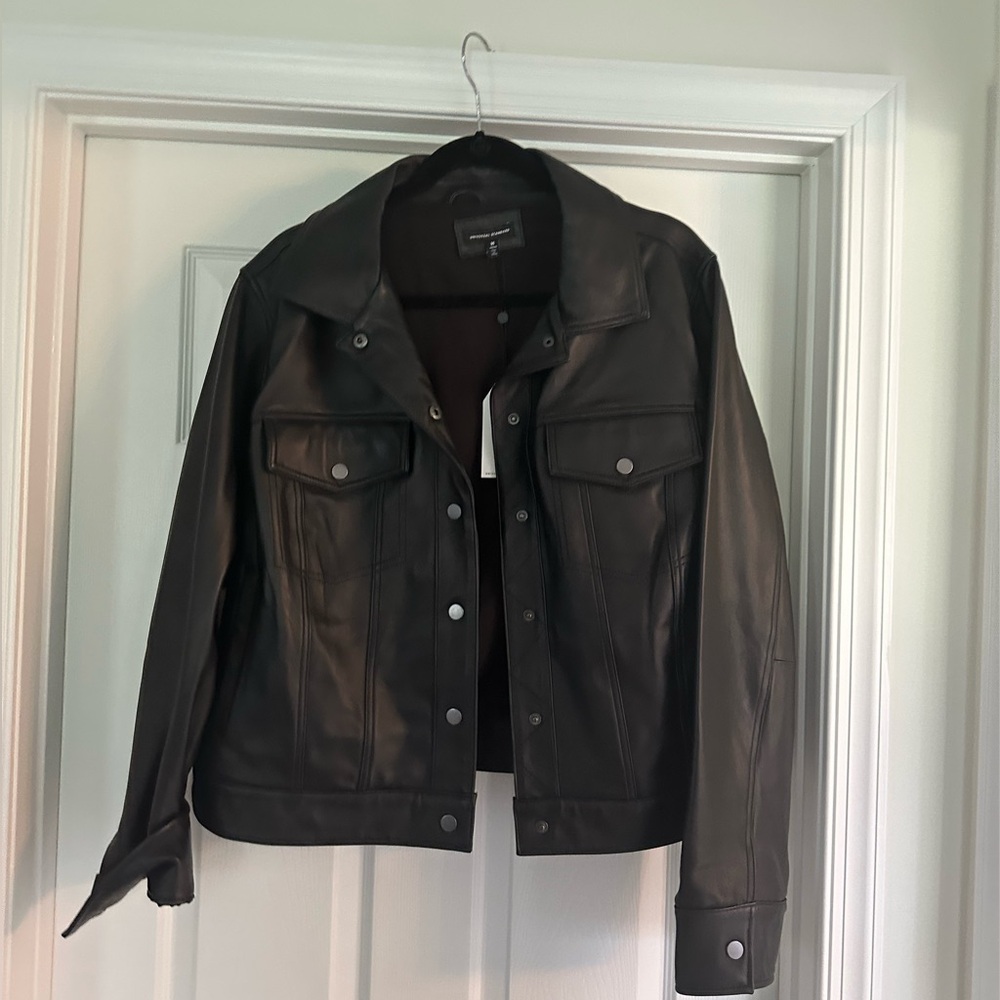 NWT Universal Standard Black Leather Jacket